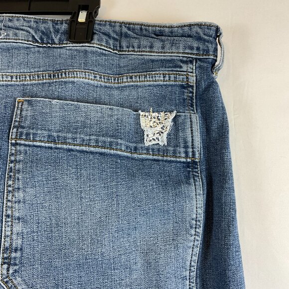 Pilcro Patchwork Jeans EU 60W US 26W Wide Leg - Picture 12 of 13